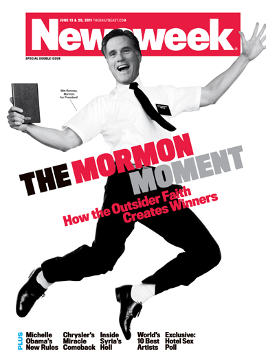 newsweek mormon cover. his Mormonism is the least